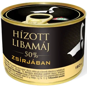 Hízott libamáj zsírjában 180 g