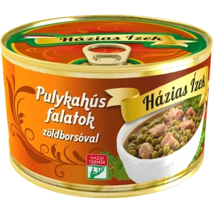 Házias Ízek Pulykahús falatok zöldborsóval 400 g