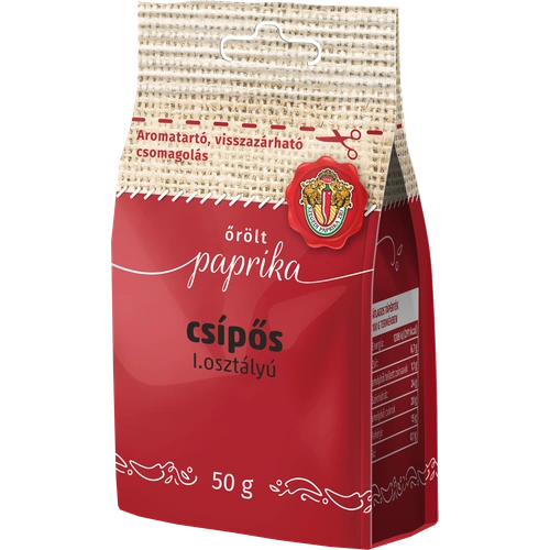 I. Osztályú Csípős Őrölt Paprika 50 g